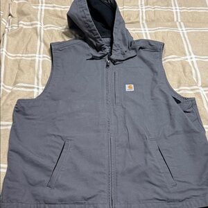 Carhartt Charcoal Hooded Vest